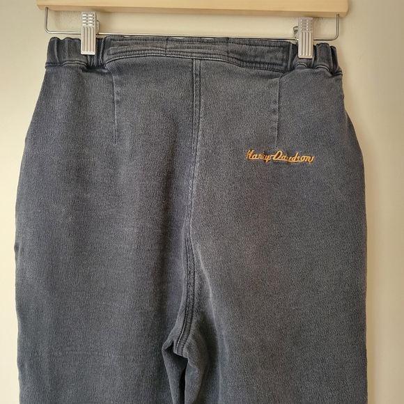 Harley Davidson Vintage High Rise Stretch Denim Biker Tapered Leg Jeans Size 10 - Picture 4 of 9
